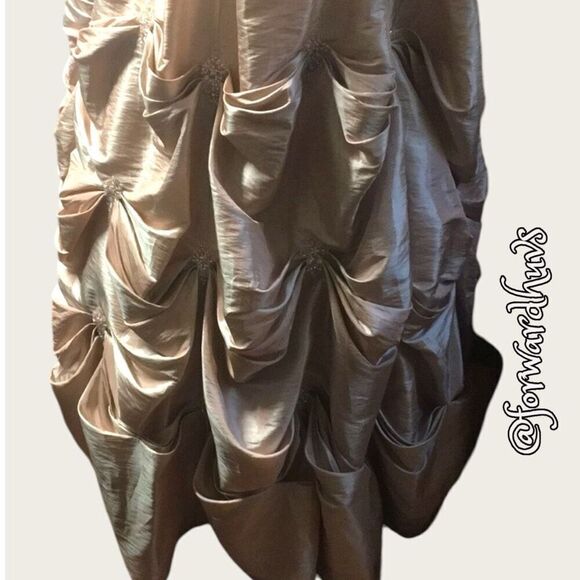 Prom-Ready Christian Michele Strapless Rose Belle Gown - Size 2 - Picture 11 of 13